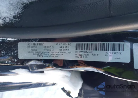 2016 Chrysler 200 Limited from USA, damaged, VIN 1C3CCCAB8GN100953